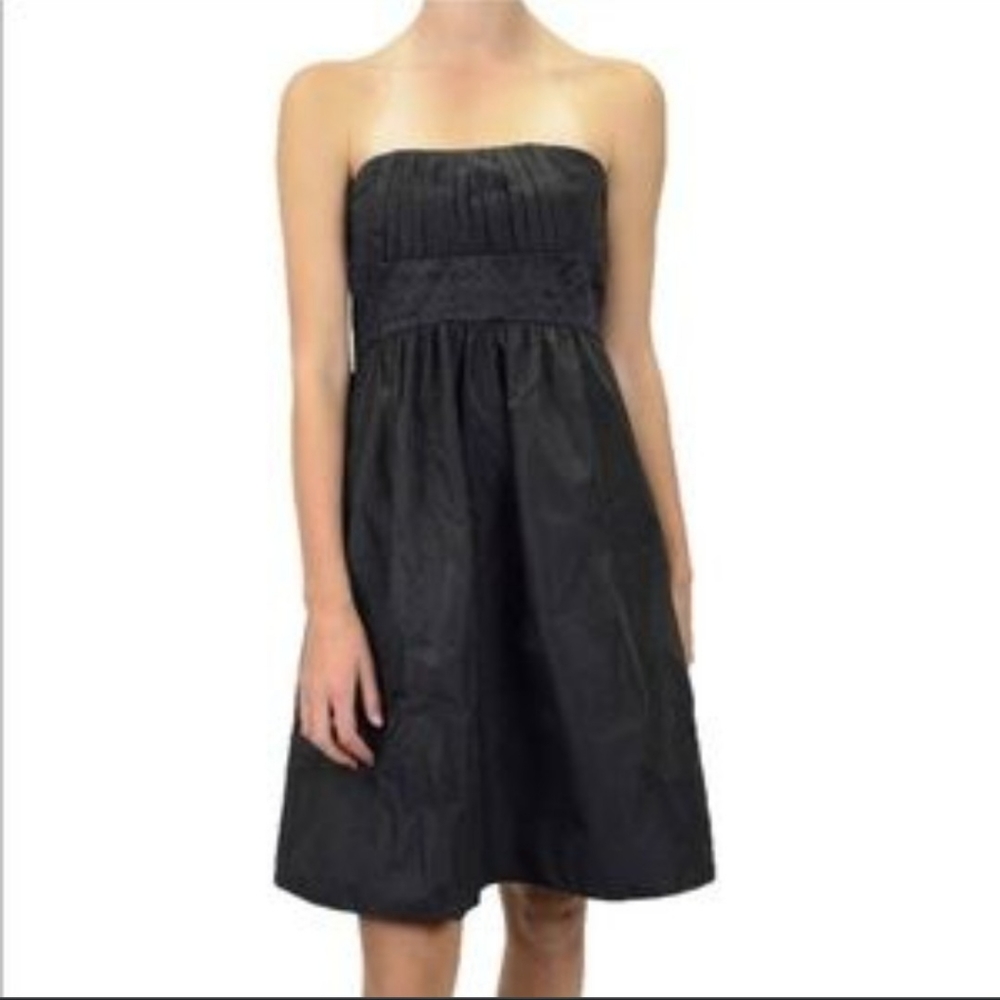 NWT BCBGMaxazria black beaded strapless